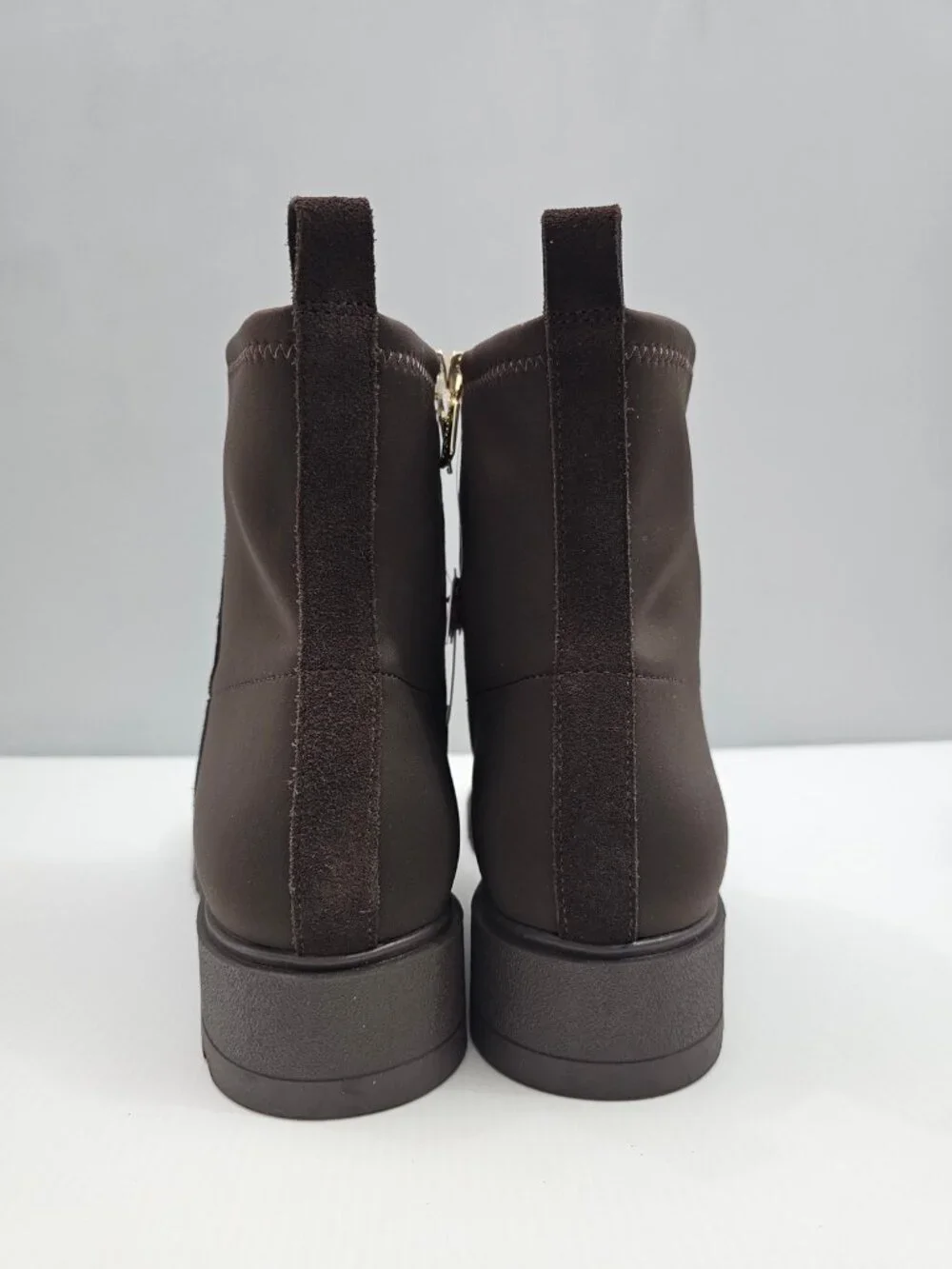 Blondo Cammie Waterproof Ankle Boot Womens 10 Brown Suede Lug Sole Fall NEW - Picture 8 of 14